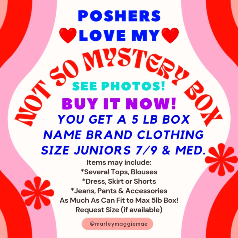Size Medium & Jr 7/9! Spring 5 lb Box of Items Discount Shipping! Closet Clo…